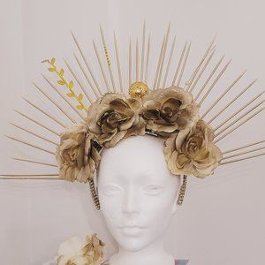 Elegant Halo Crown / Goddes Headband / Festival Crown/ Flower Crown